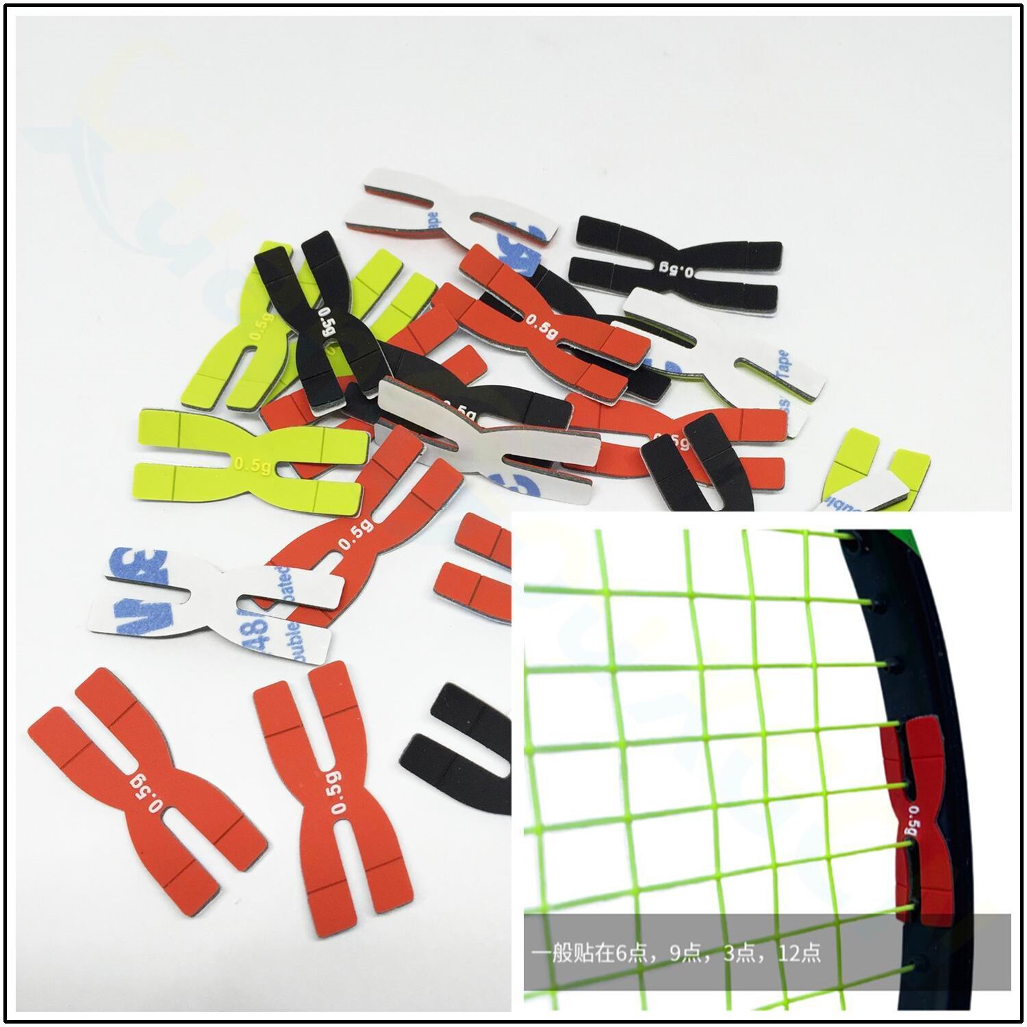 Badminton Score Counter - Strisce di bilanciamento per racchetta da
