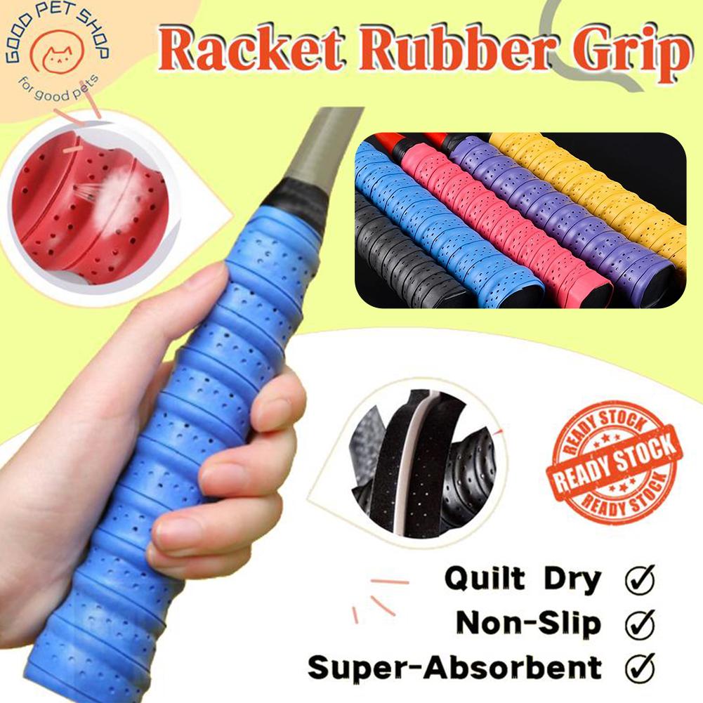 Badminton Grip Tape - Nastro Antiscivolo Rivestito per Impugnatura, Assorbente